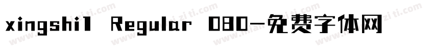 xingshi1 Regular 080字体转换